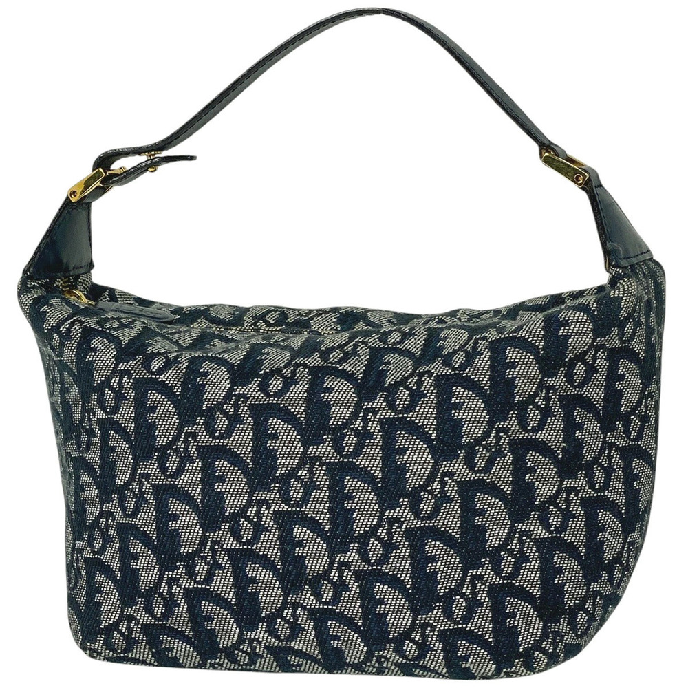 Christian Dior Trotter handbag canvas Navy Blue
